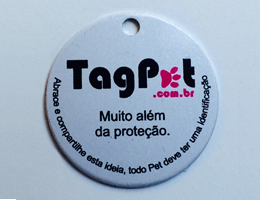 Pingente TagPet Rosa